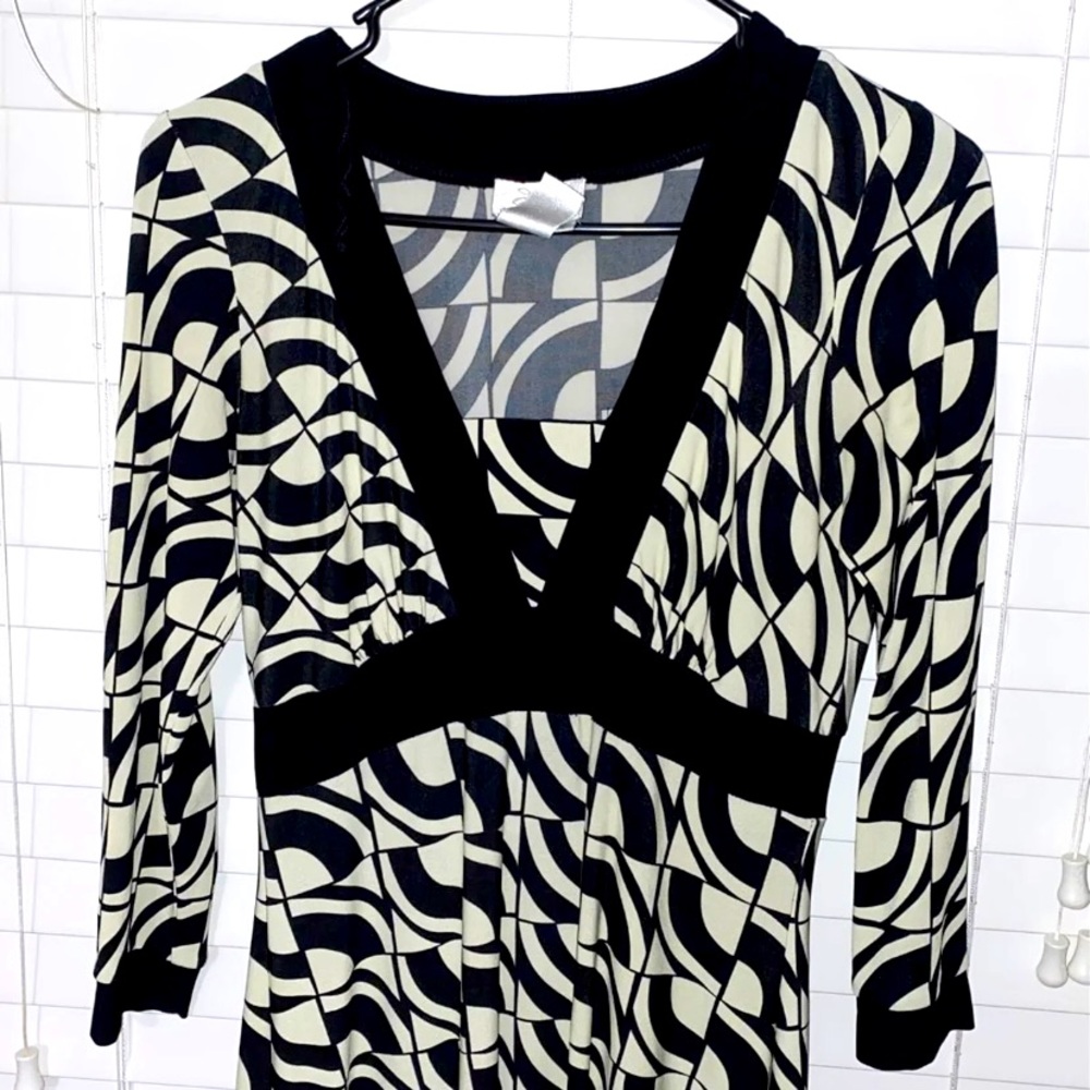 Black and White Art Deco Dress